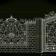 Mẫu hàng rào sắt mỹ thuật đẹp (CR023)