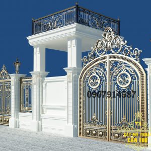 Mẫu hàng rào sắt mỹ thuật đẹp (CR017)