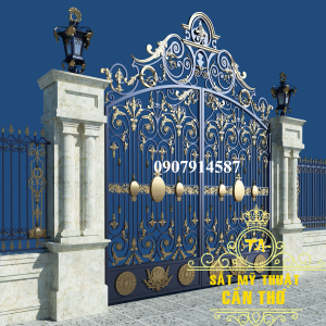 Cổng rào sắt mỹ thuật đẹp (CR053)