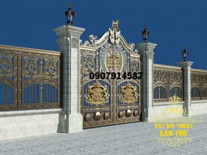 Mẫu hàng rào sắt mỹ thuật đẹp (CR051)