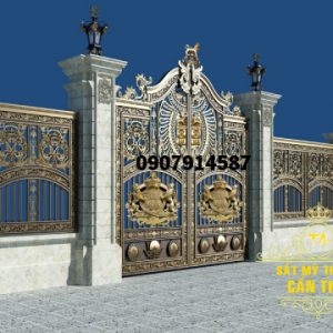 Mẫu hàng rào sắt mỹ thuật đẹp (CR051)