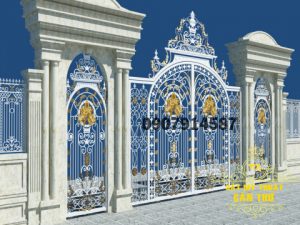 Mẫu hàng rào sắt mỹ thuật đẹp (CR049)