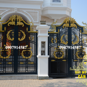 Mẫu cổng rào sắt mỹ thuật đẹp (CR045)
