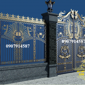 Mẫu hàng rào sắt mỹ thuật đẹp (CR040)