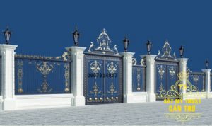 Mẫu hàng rào sắt mỹ thuật đẹp (CR030)