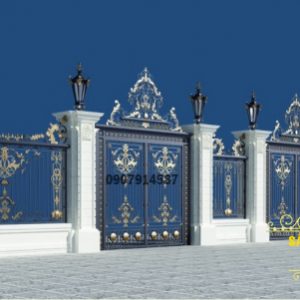 Mẫu hàng rào sắt mỹ thuật đẹp (CR030)