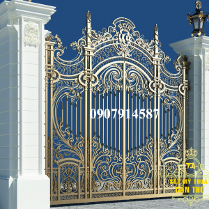 Mẫu cổng rào sắt mỹ thuật đẹp (CR029)