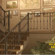 Cầu thang sắt mỹ thuật