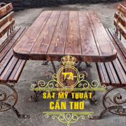 Ghế băng sắt mỹ thuật