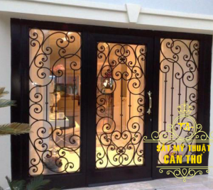 Cửa đi sắt mỹ thuật