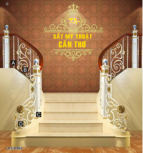 Cầu thang sắt mỹ thuật