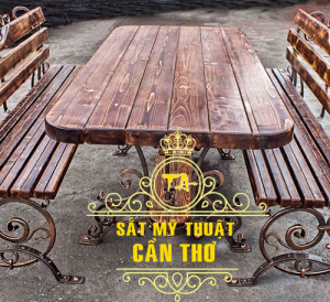Ghế băng sắt mỹ thuật