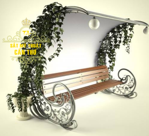 Ghế băng sắt mỹ thuật